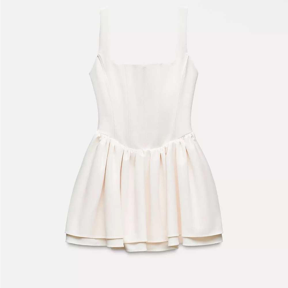 Zara ruched corset dress, size XS